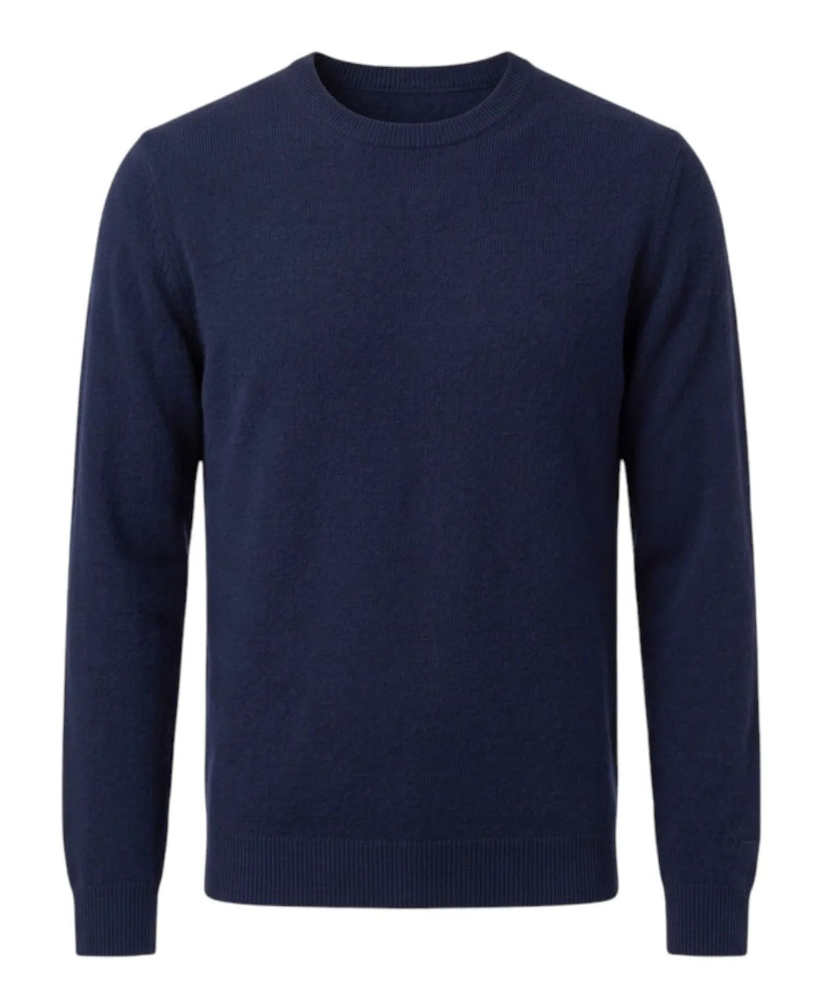 SAINT BARTH Regent maglione in merino e cashmere - Night Blue - vista frontale