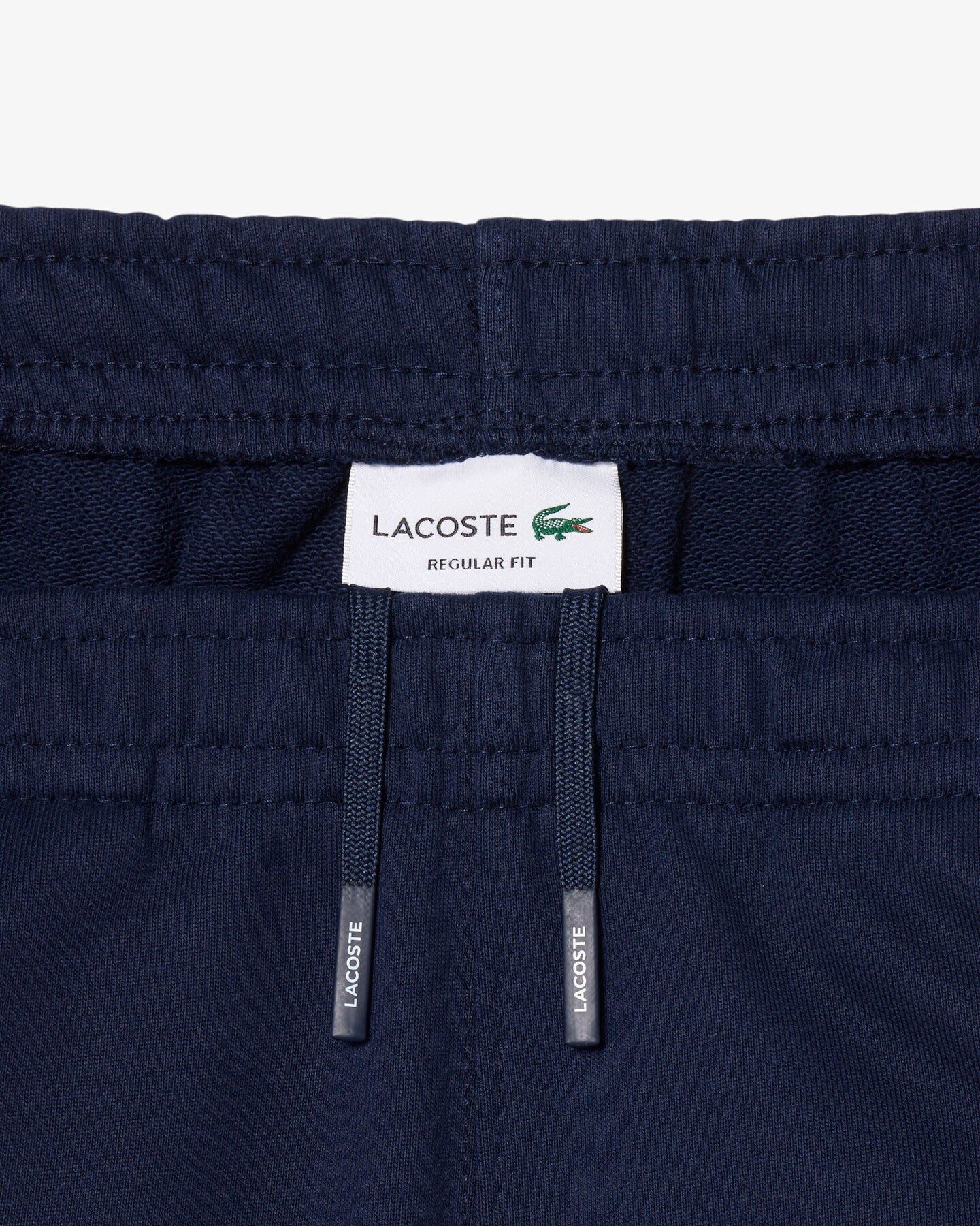 LACOSTE GH0886 166 BERMUDA Shorts in tessuto felpato con striscia con logo regular fit