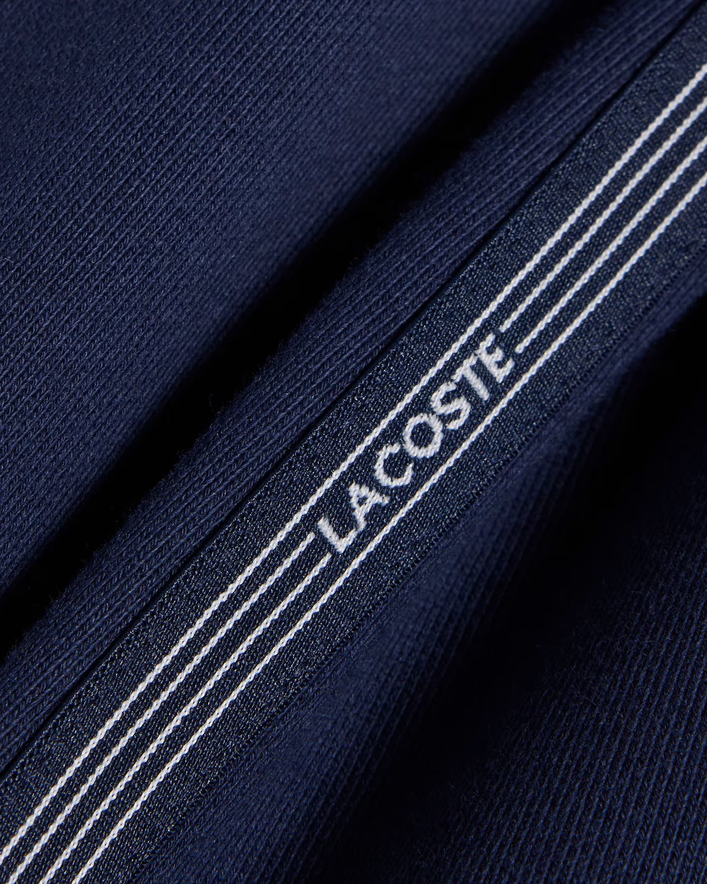 LACOSTE GH0886 166 BERMUDA Shorts in tessuto felpato con striscia con logo regular fit