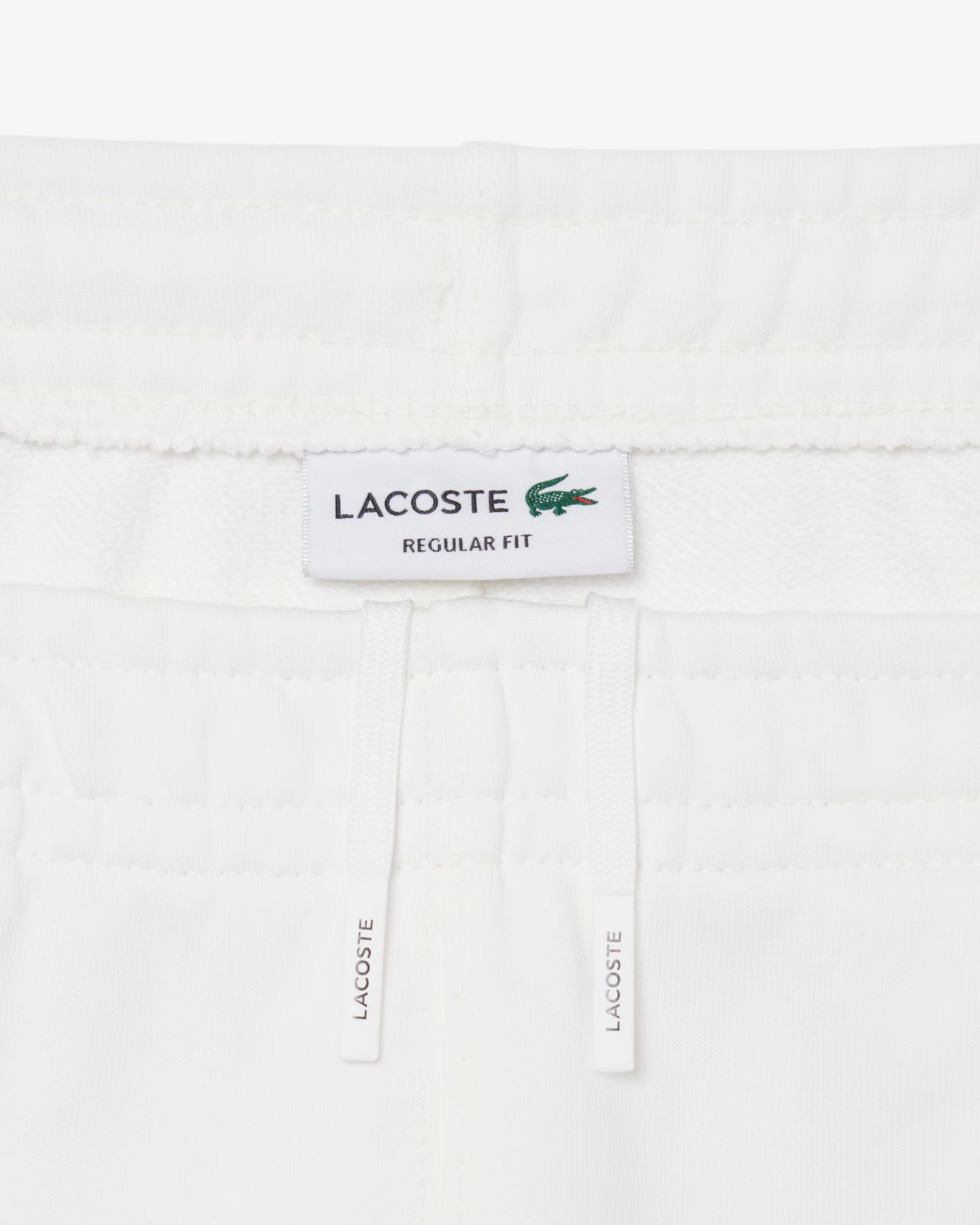 LACOSTE GH0886 70V BERMUDA Shorts in tessuto felpato con striscia con logo regular fit