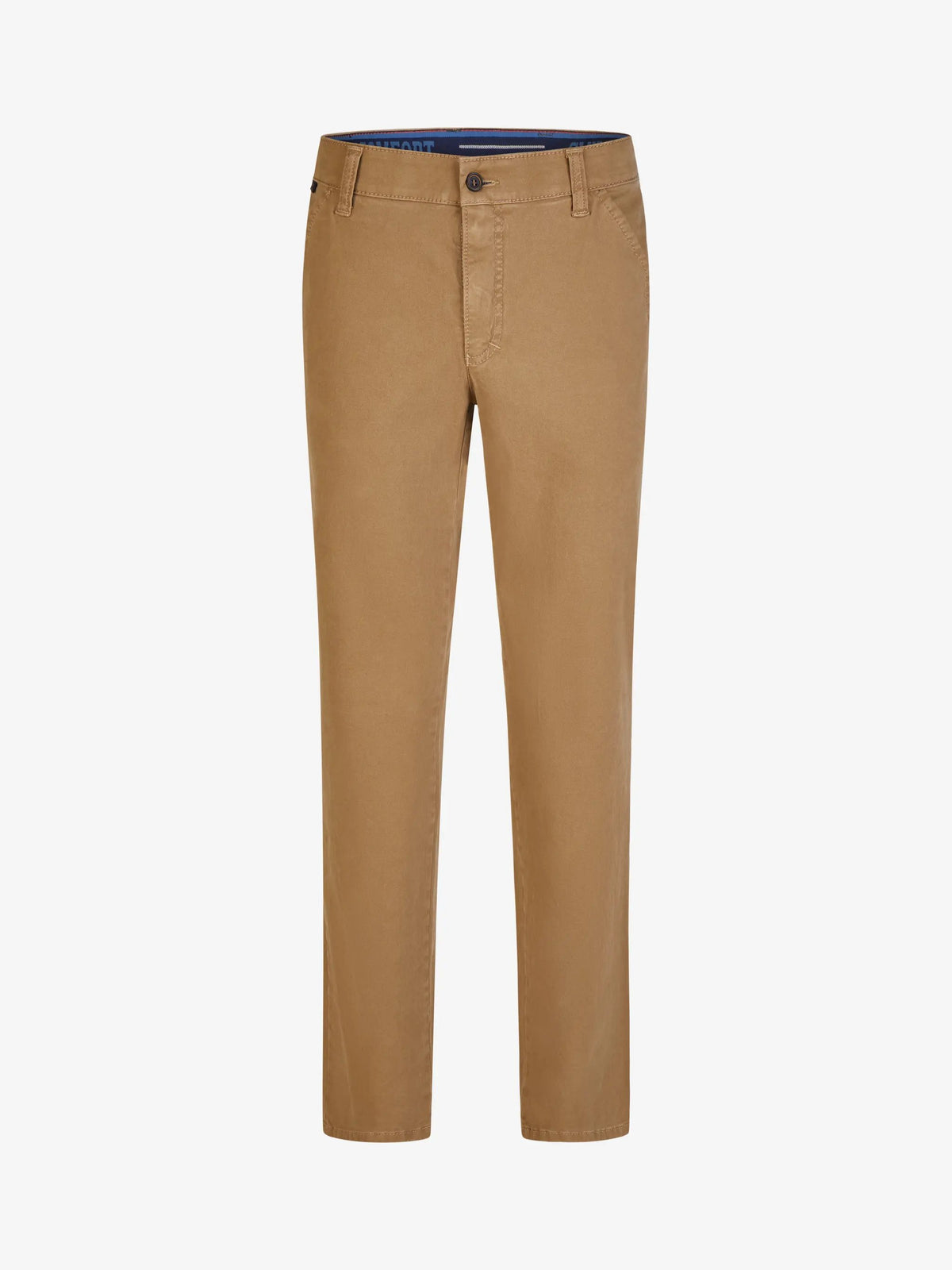 Pantaloni Club of Comfort Garvey 8070 - Taglio frontale su sfondo neutro, colore beige (nocciola)