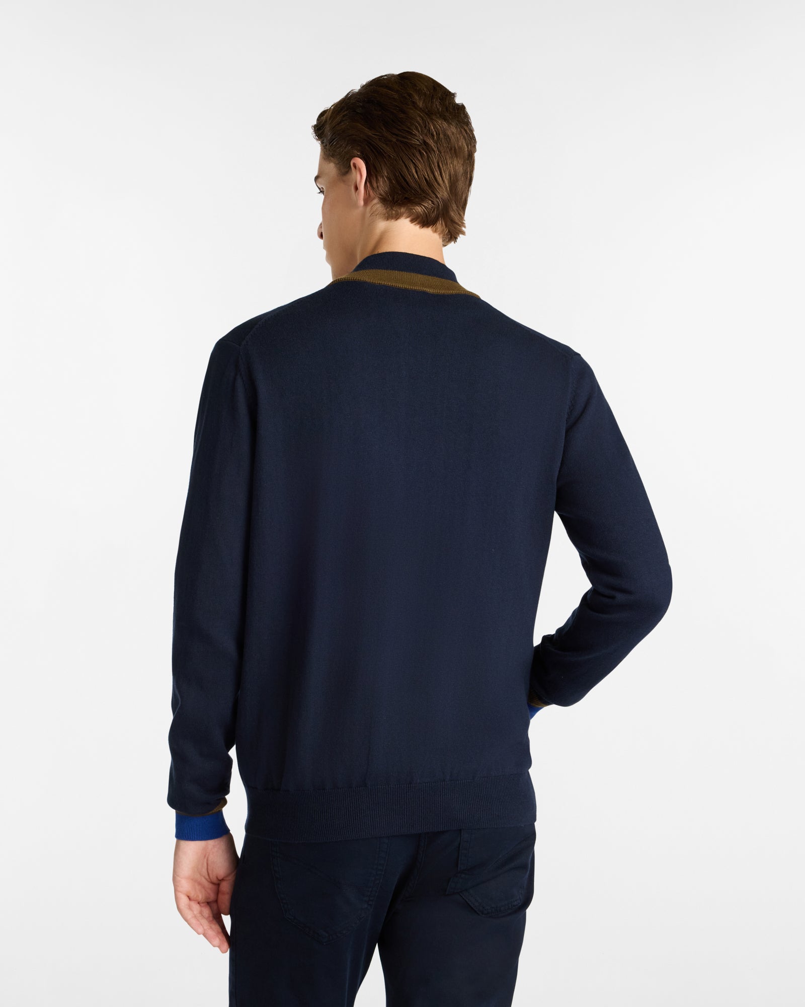 Harmont&Blaine HRP845030788 801  KNIT FULL ZIP NASTRO INTERNO LOGATO