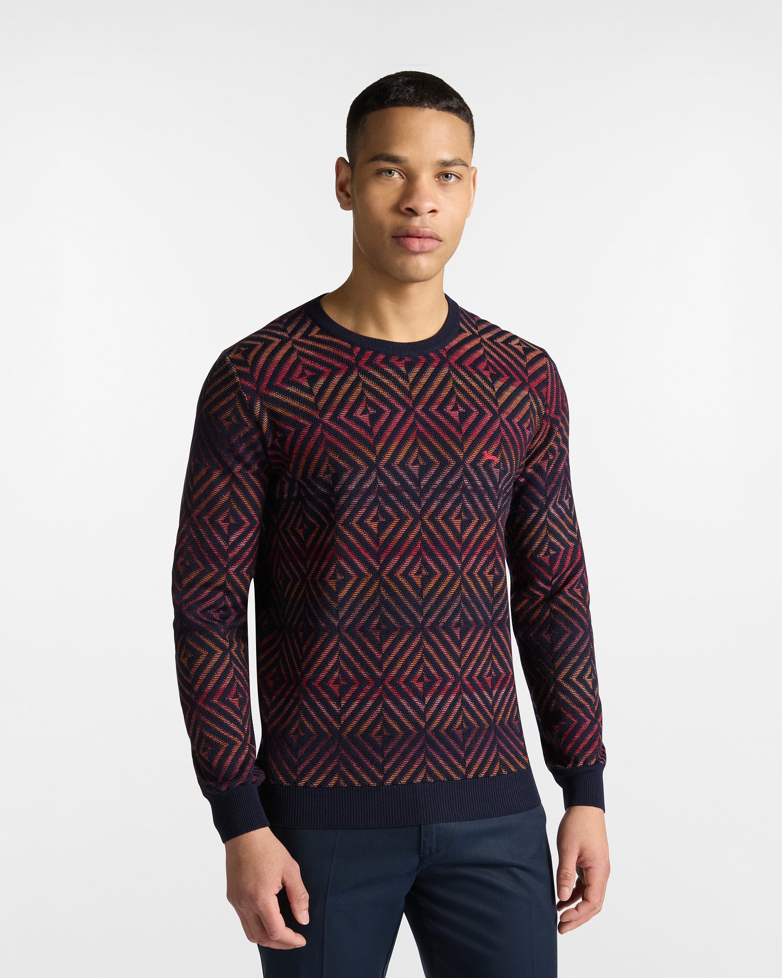 Harmont&Blaine HRP846030277 801  KNIT PARICOLLO 3D FILO UNITO + STAMPATO