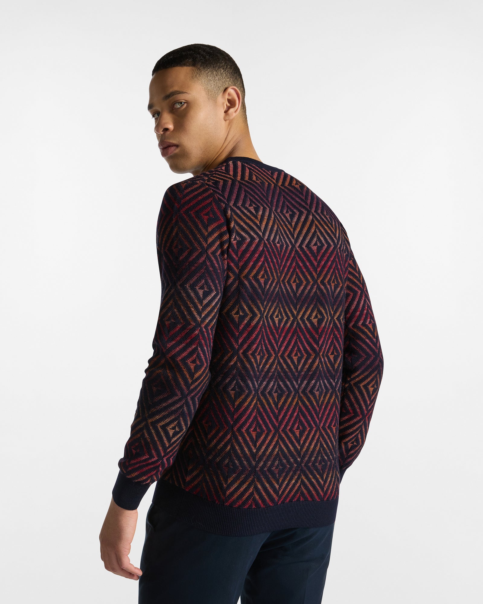 Harmont&Blaine HRP846030277 801  KNIT PARICOLLO 3D FILO UNITO + STAMPATO