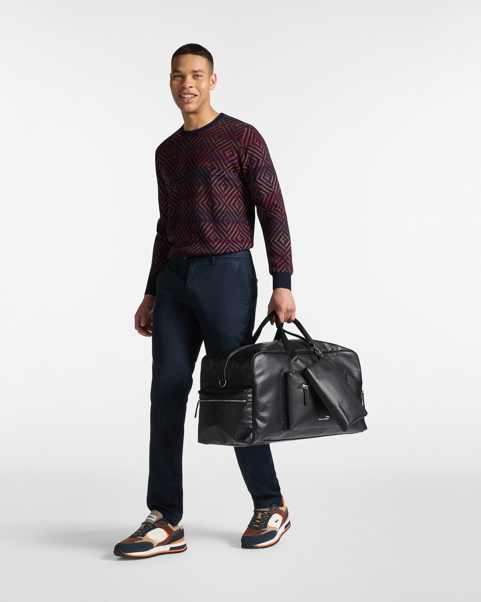 Harmont&Blaine HRP846030277 801  KNIT PARICOLLO 3D FILO UNITO + STAMPATO