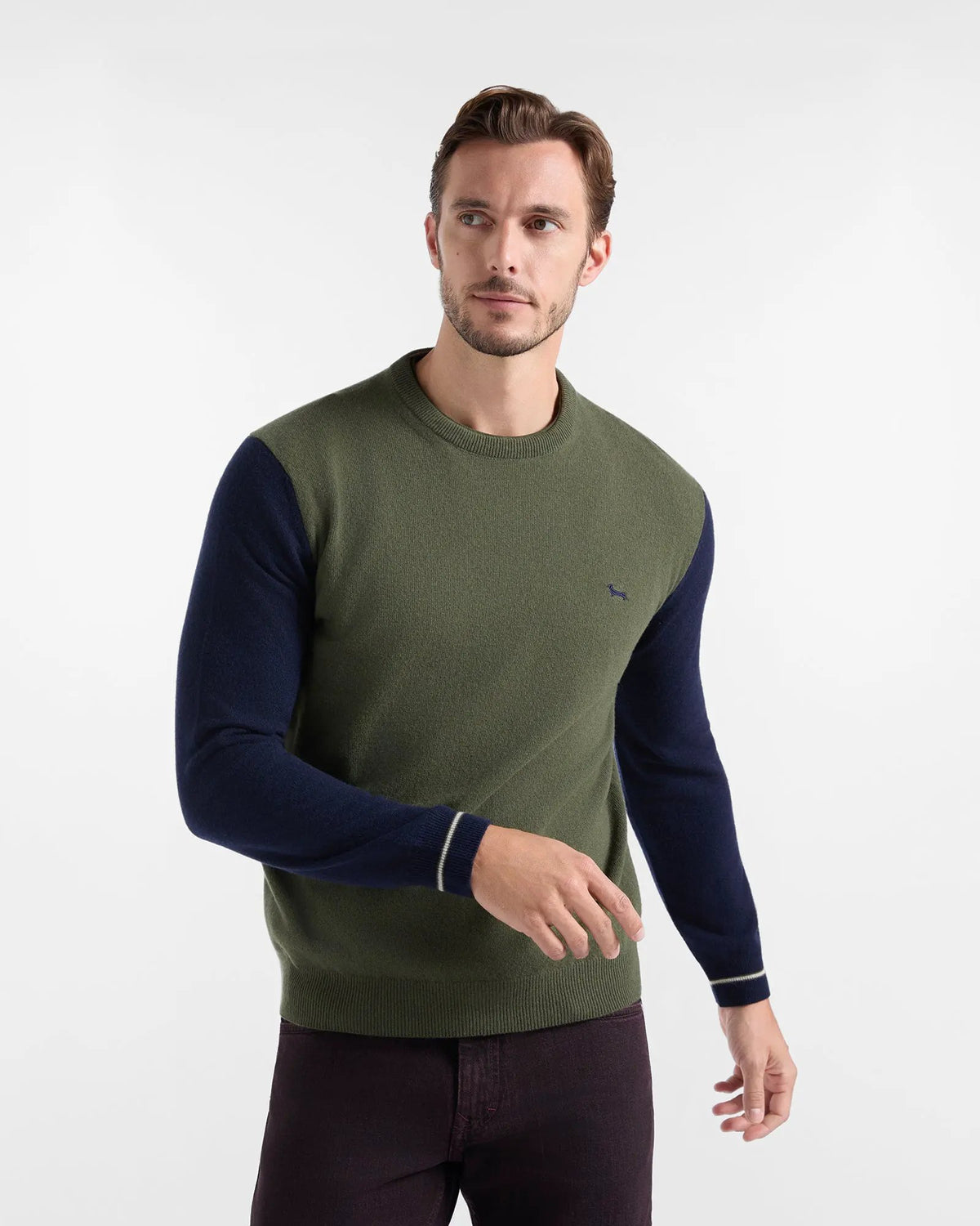 Maglia uomo Harmont & Blaine HRR897030486 612 - Verde Sport, vista frontale