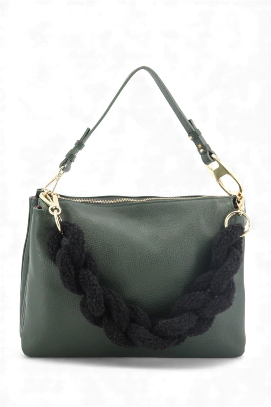 MY BEST BAG FIRENZE F1-MYB-1019 OLIVE SHOPPING BAG BORSA IN PELLE