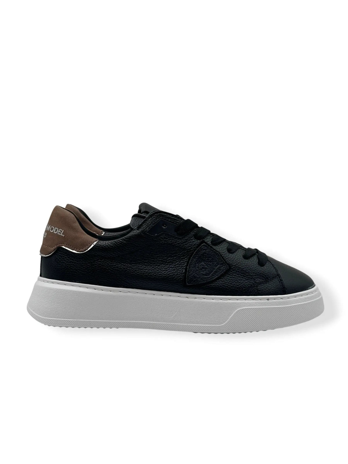 Sneakers Philippe Model Temple Low BTLU ZZ02 nero marrone - Profilo