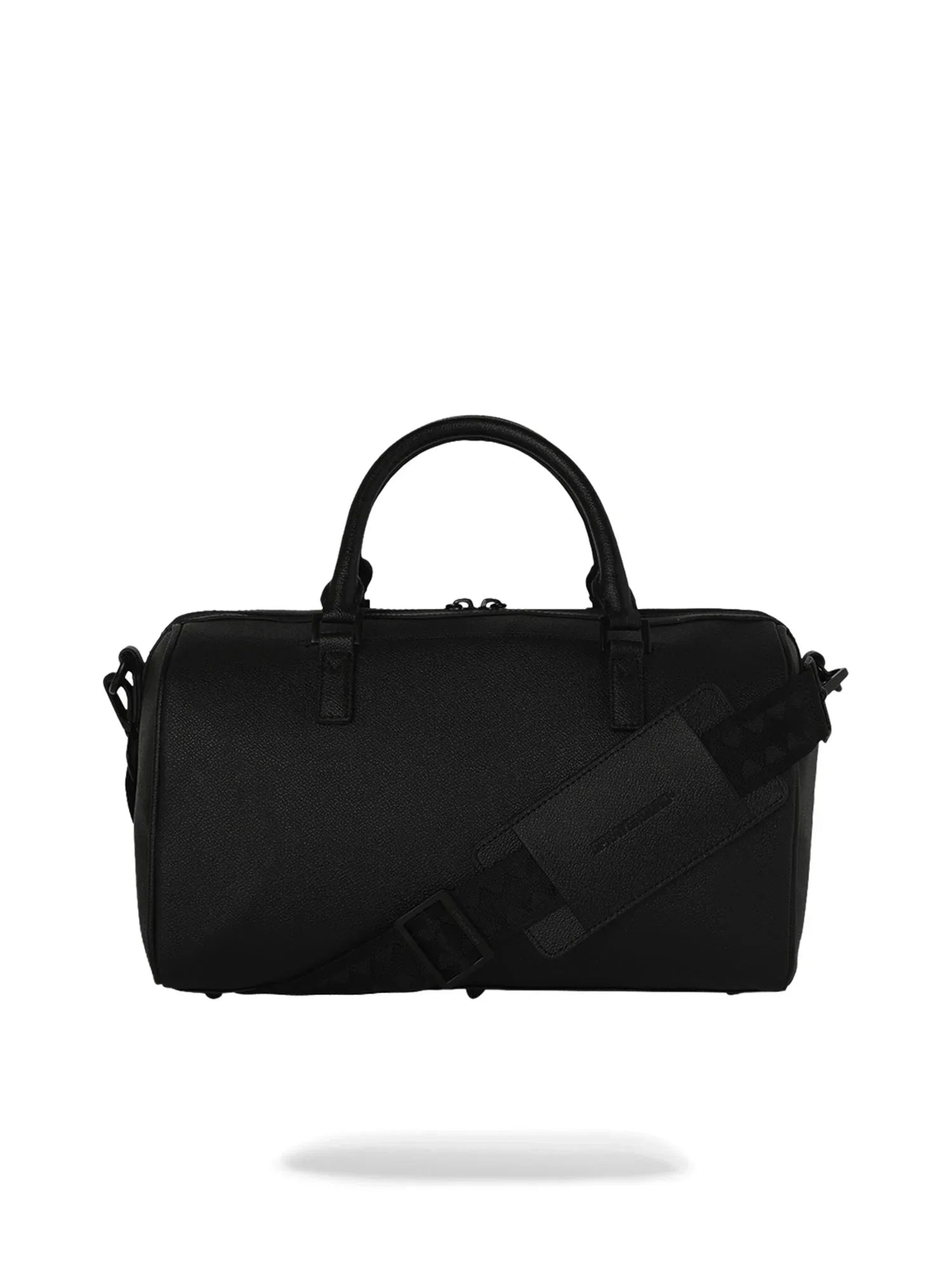 Borsa da viaggio uomo nera con tracolla regolabile e manici, design elegante
