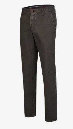 Pantaloni uomo eleganti in cotone nero, stile classico, vestibilità slim