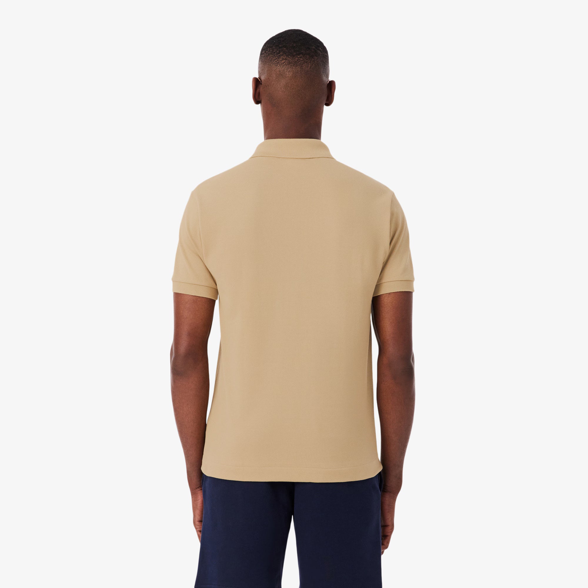 Maglietta polo LACOSTE L1212 02S classica in cotone, con colletto a coste e logo ricamato sul petto, in stile originale.