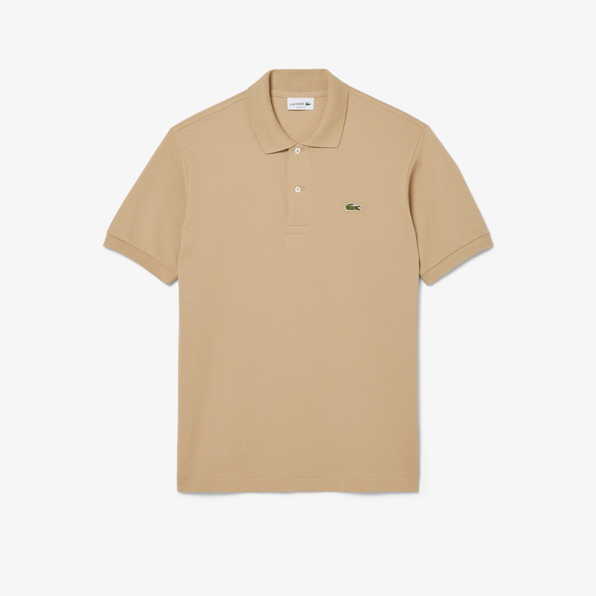Maglietta polo Lacoste L.12.12 originale, modello classico L1212 02S, in tessuto morbido con colletto e bottoni, colore blu.