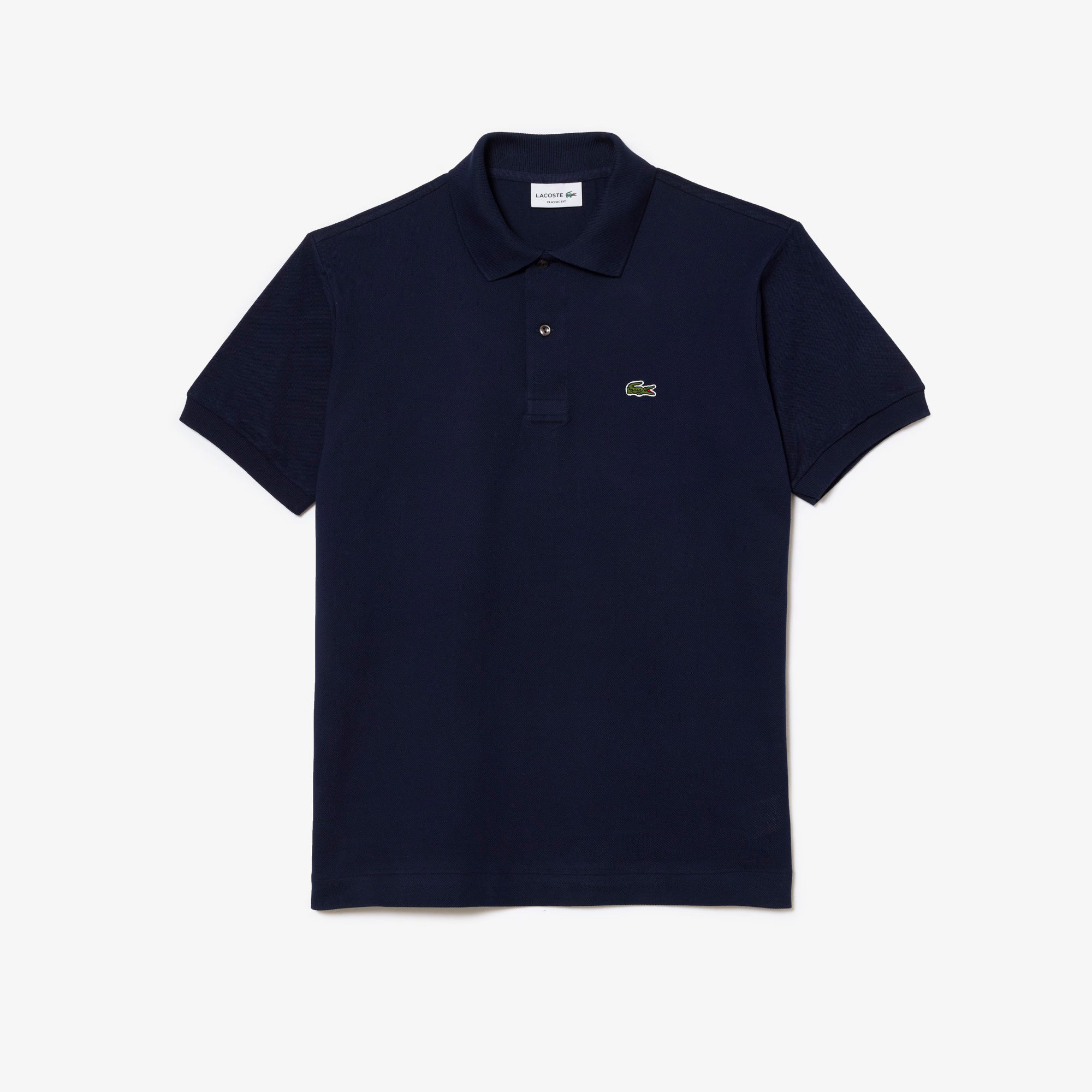 Maglietta polo LACOSTE L1212 166 dal taglio classico, colore grigio, tessuto morbido e dettagli iconici con logo crocodile.