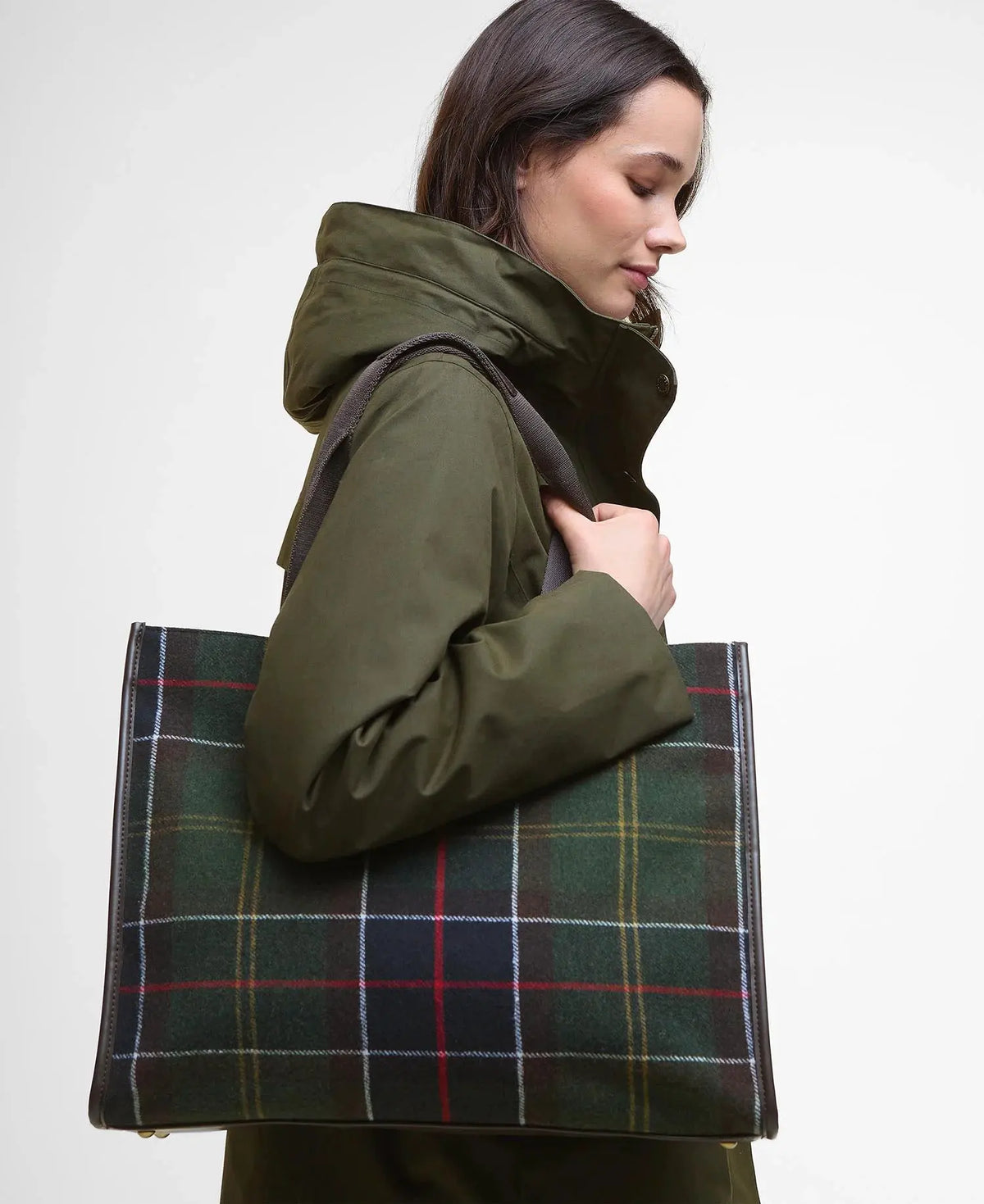 BARBOUR LBA0424 OL91 Borsa tote Turnberry in tartan by BARBOUR