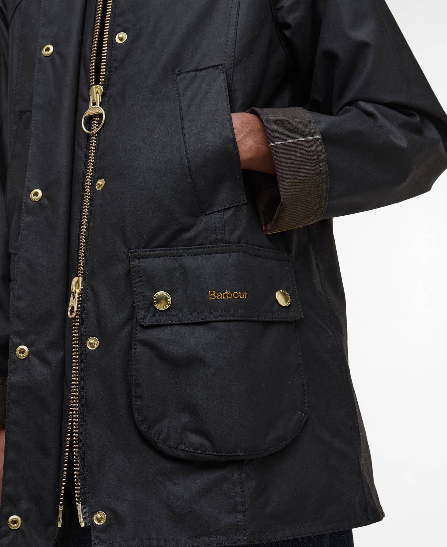 BARBOUR LWX1402 BK71 JACKET MODERN BEADNELL WAX