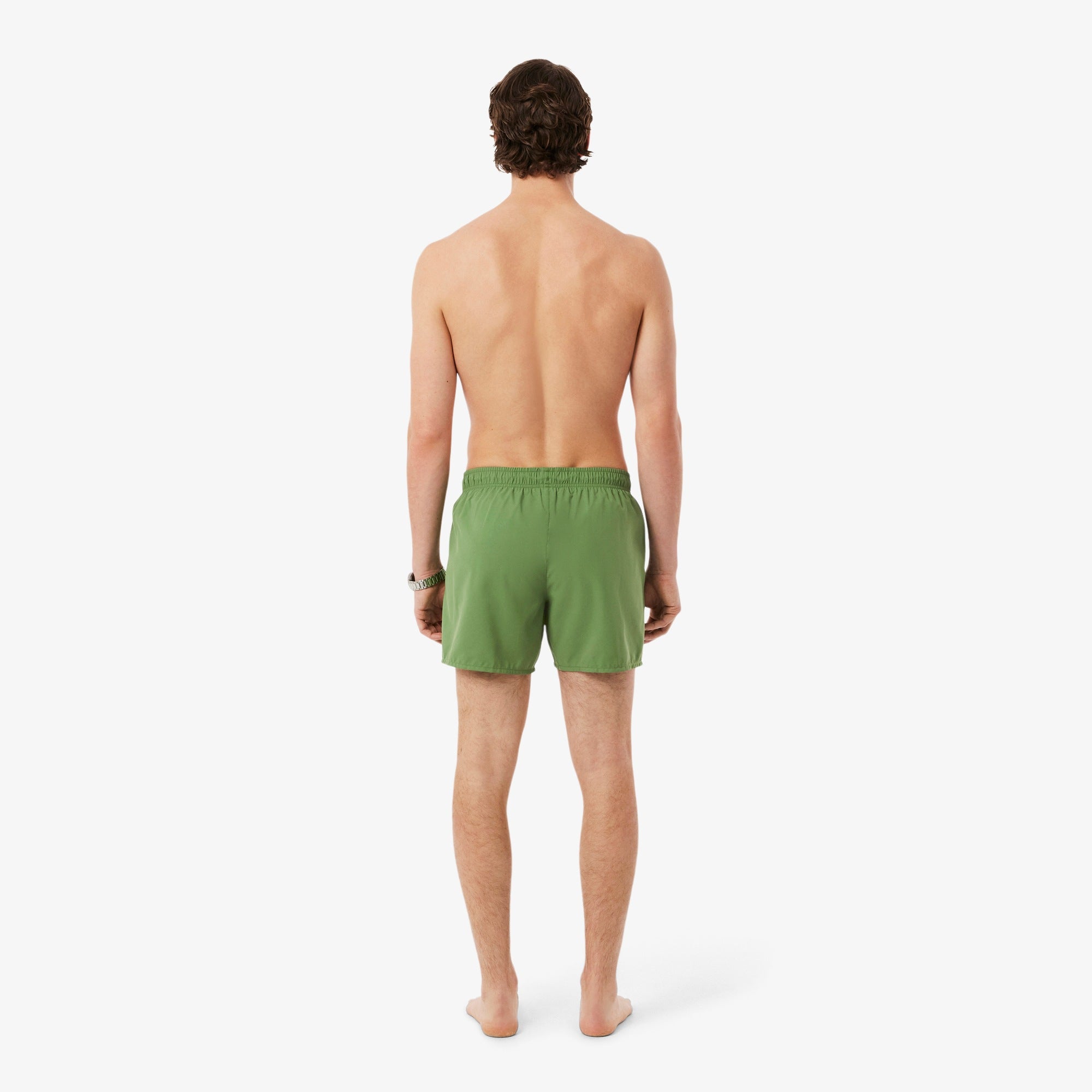 Costume da bagno LACOSTE MH6270 37I swim suit quick-dry, tessuto colorato e modello sportivo con logo sulla parte frontale.