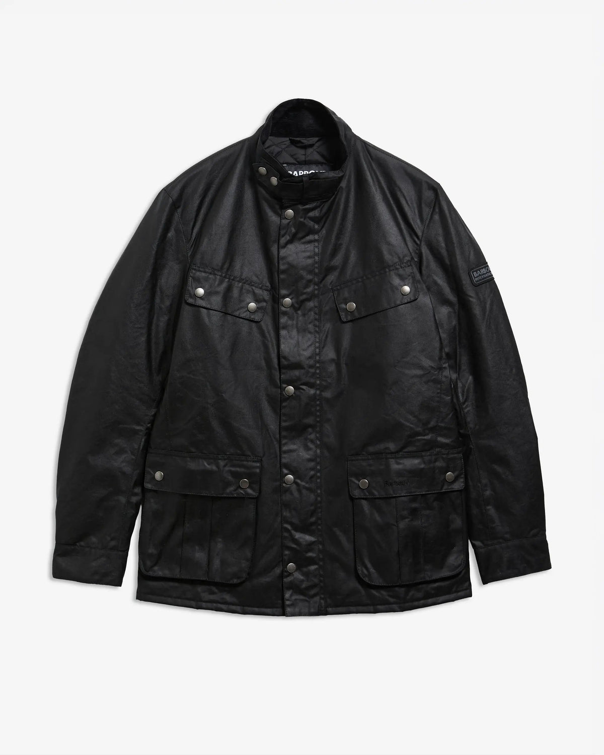 Barbour Duke Wax Jacket MWX0337 BK91 Black - Vista complessiva