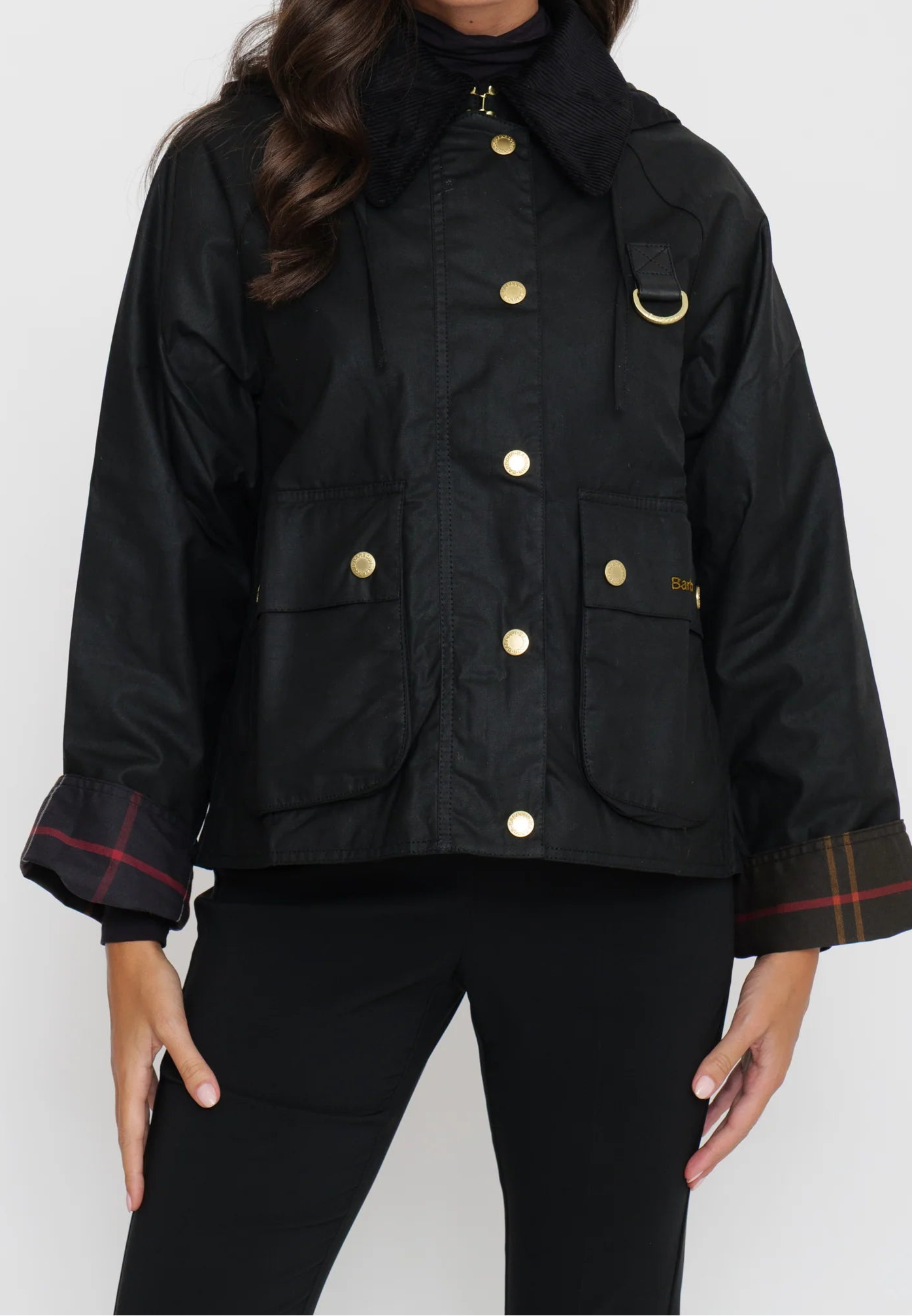 BARBOUR LWX1397BK91  JACKET REIGHTON SPEY WAX - Atelier Fratelli Carbè