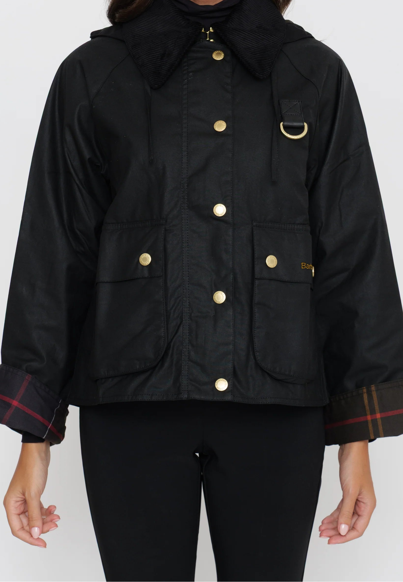 BARBOUR LWX1397BK91  JACKET REIGHTON SPEY WAX - Atelier Fratelli Carbè