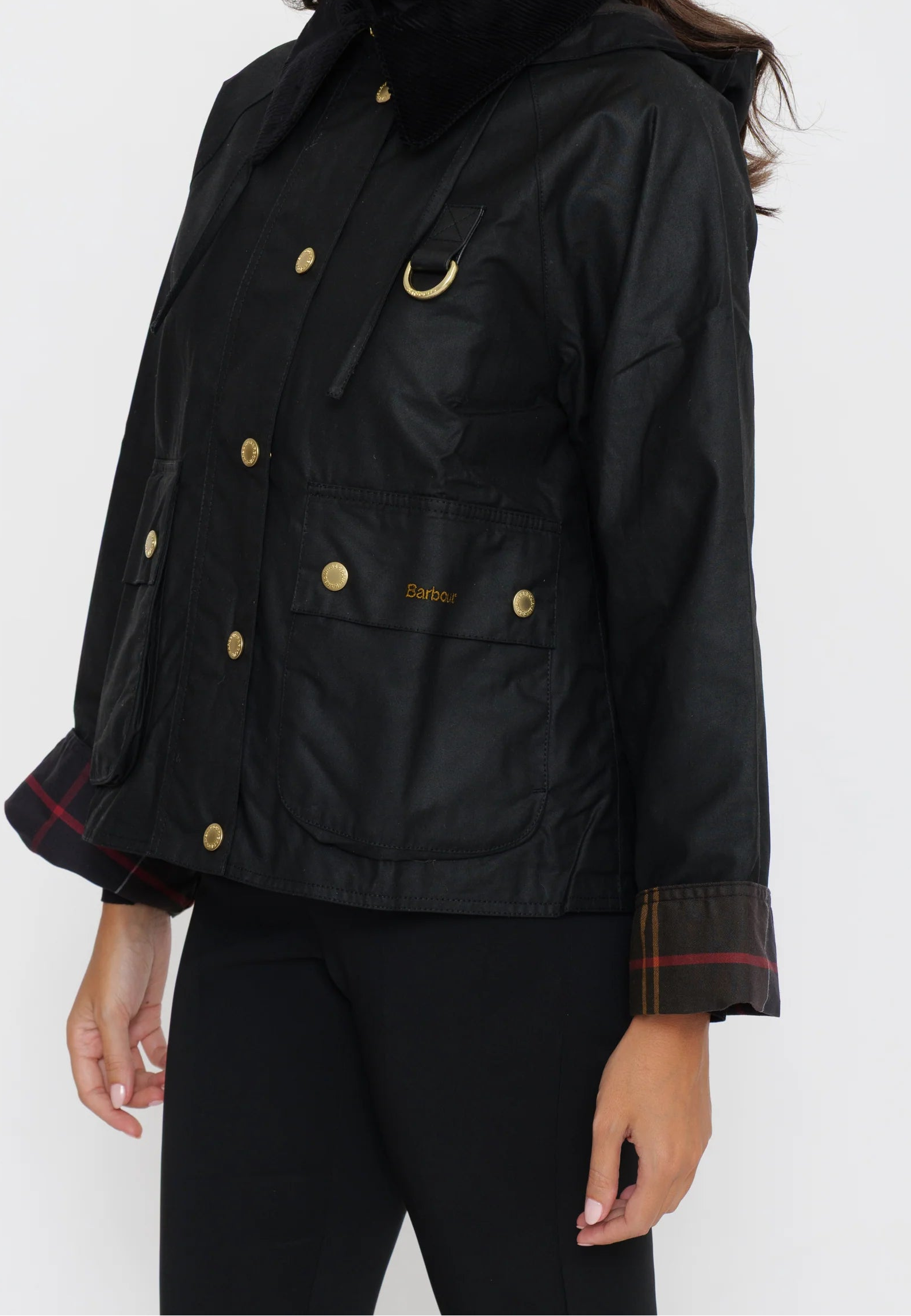 BARBOUR LWX1397BK91  JACKET REIGHTON SPEY WAX - Atelier Fratelli Carbè