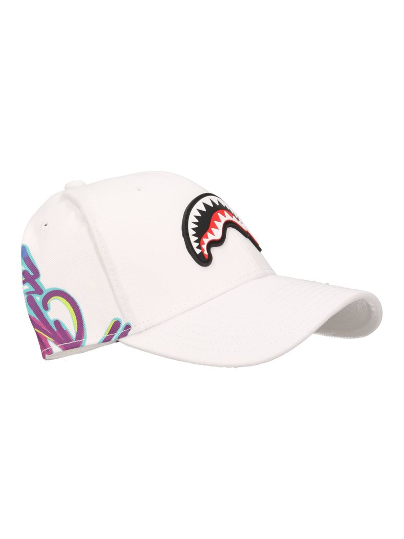 SPRAYGROUND SP15041 WHAT HAT COLOR TAG CAP WHITE