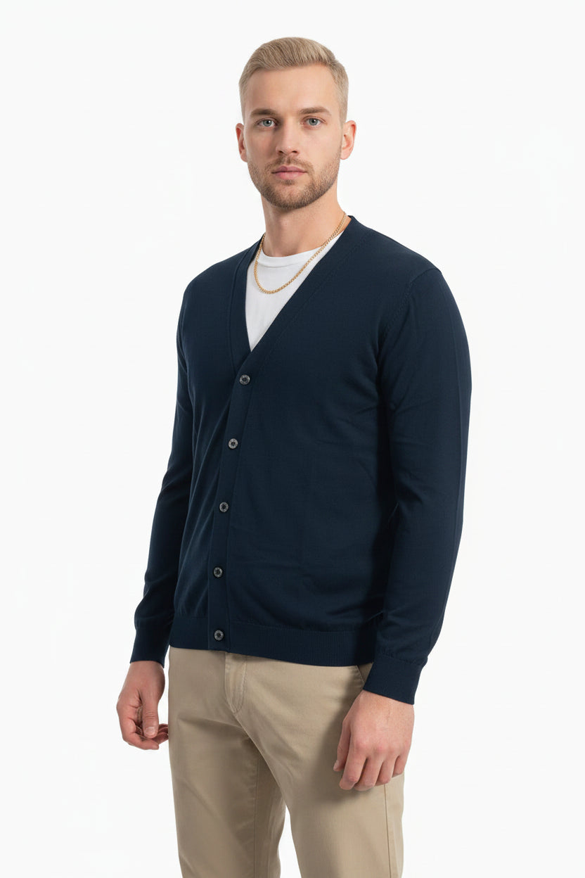 DIKTAT DK17-002 BLU NOTTE CARDIGAN COT FIN 14
