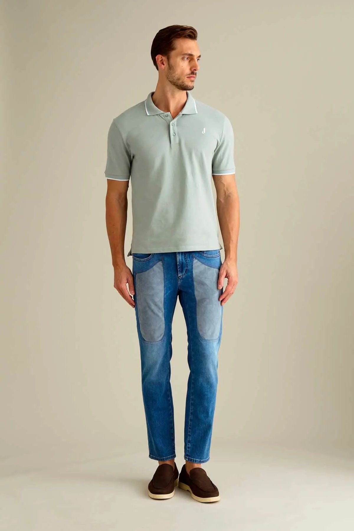 JEANS – JOHN – TOPPA ALCANTARA® GRIGIO DENIM SLIM FIT by JECKERSON