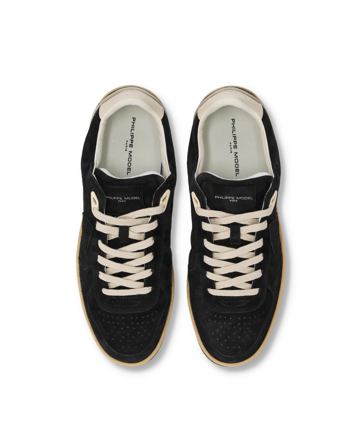 Sneakers Philippe Model Paris PGAL Uomo Nero Bianco - Dettaglio posteriore tallone