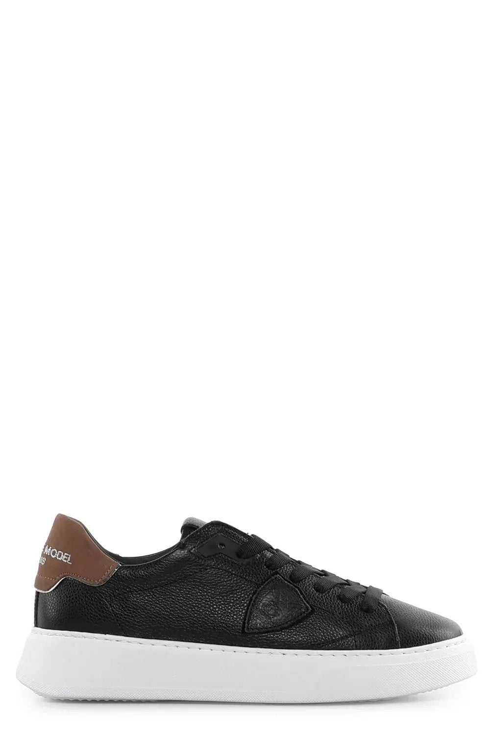 Philippe Model Temple Low Man BTLU ZZ02 - Vista dall'alto e tomaia in pelle martellata