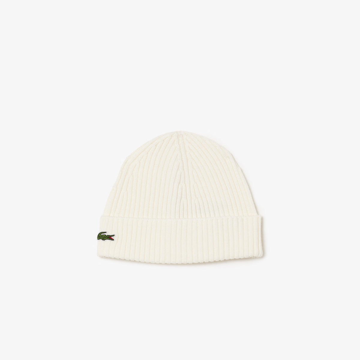 LACOSTE RB001 70V BEANIE in lana spazzolata a costine