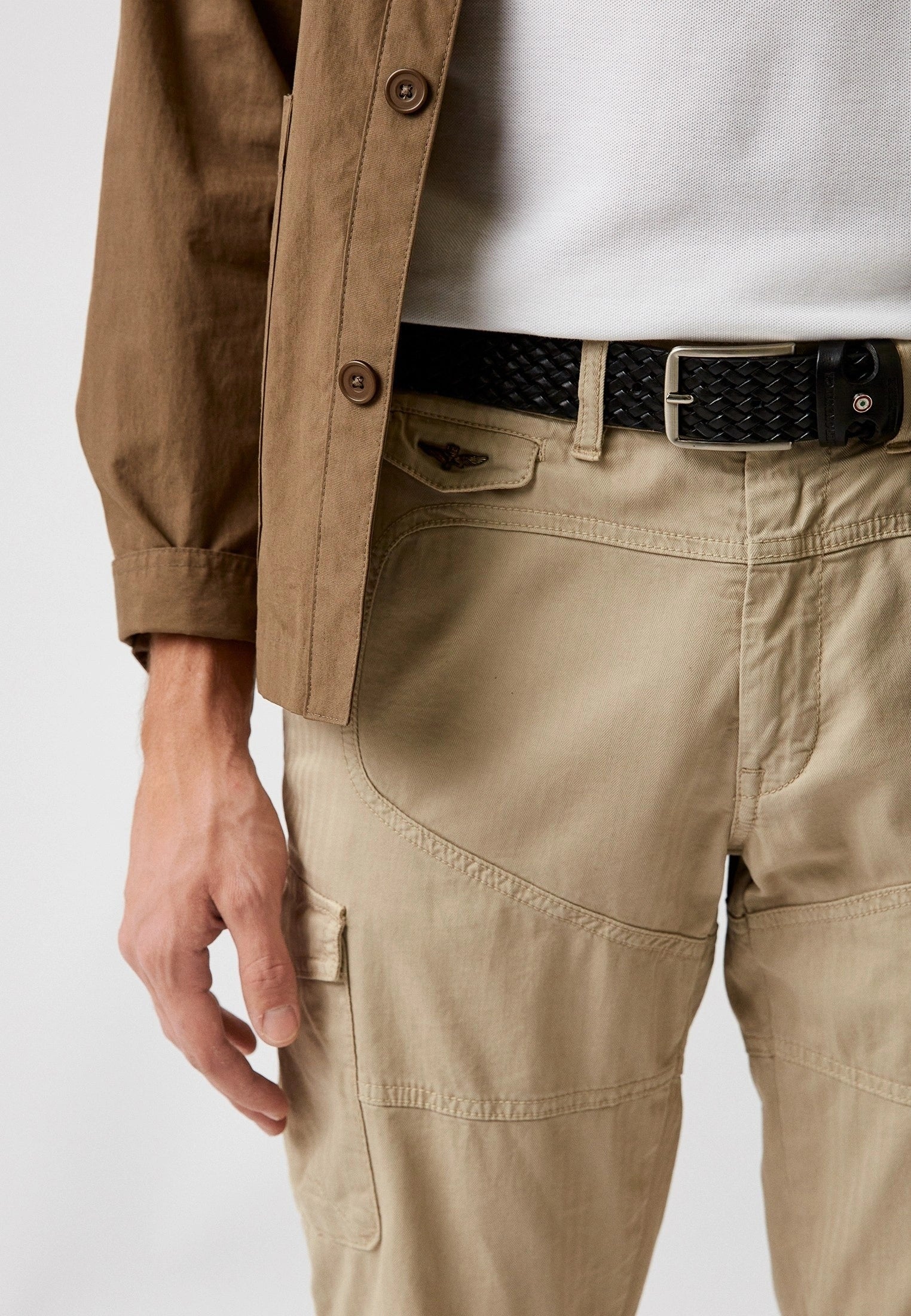 AERONAUTICA MILITARE AM419 NE BELT CINTURA PELLE