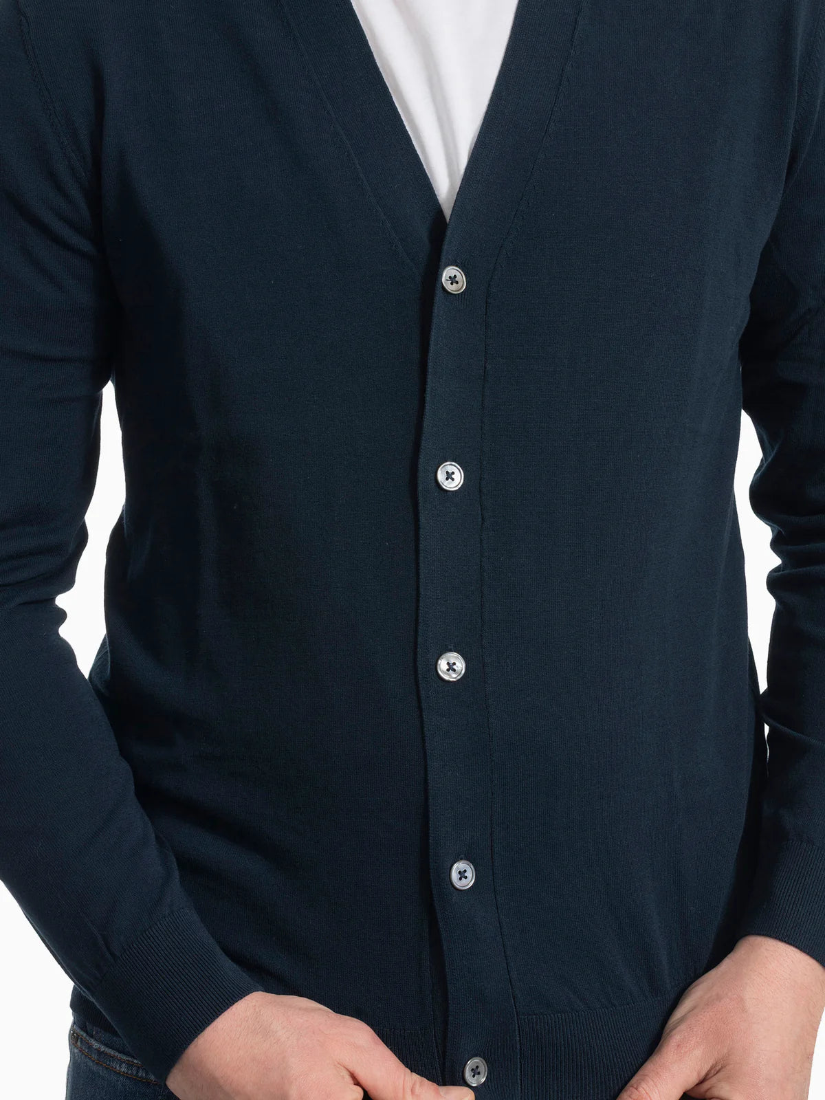 DIKTAT DK17-002 BLU NOTTE CARDIGAN COT FIN 14