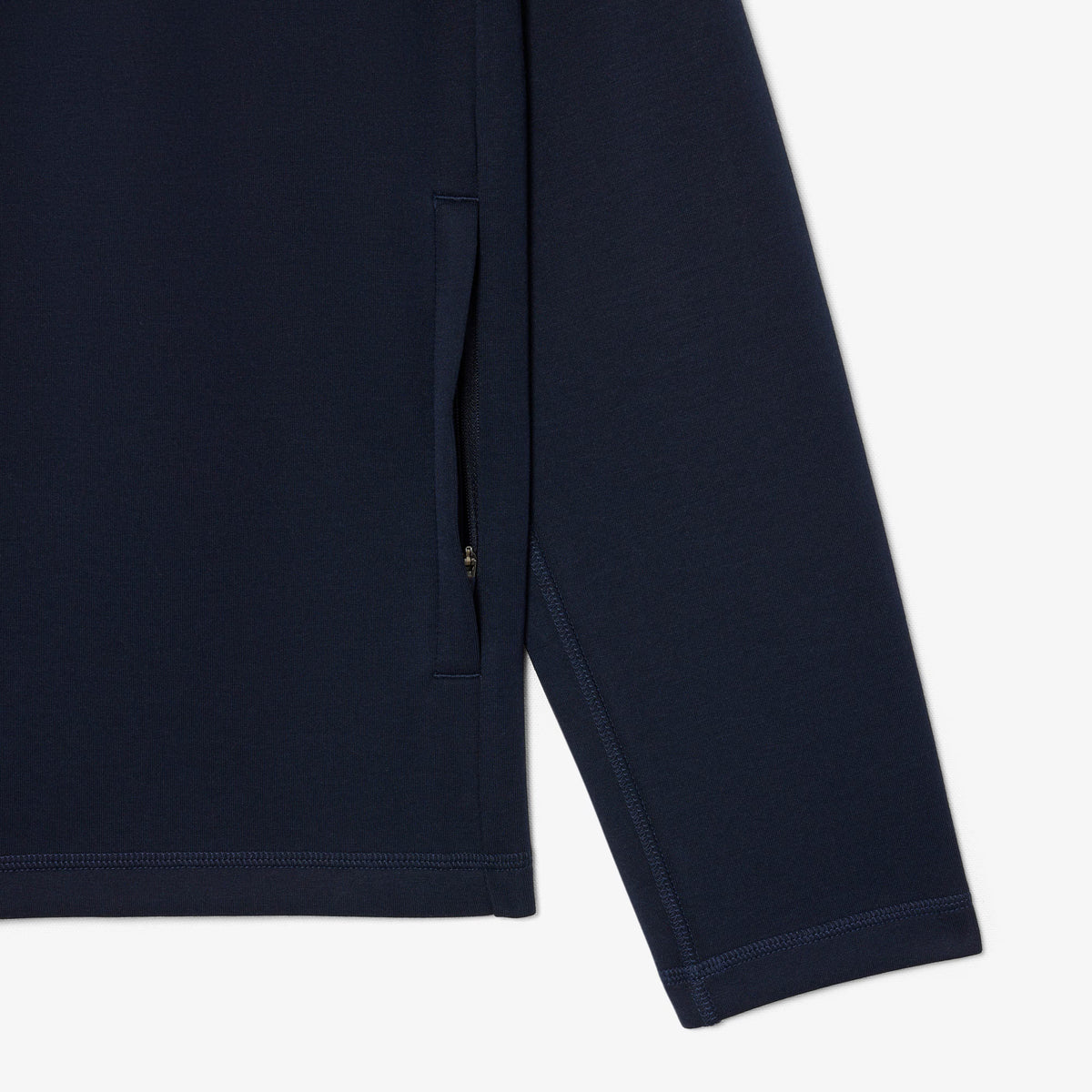 Felpa sportiva elasticizzata LACOSTE SH0152 166 con cappuccio e zip, ideale per look casual e comodo