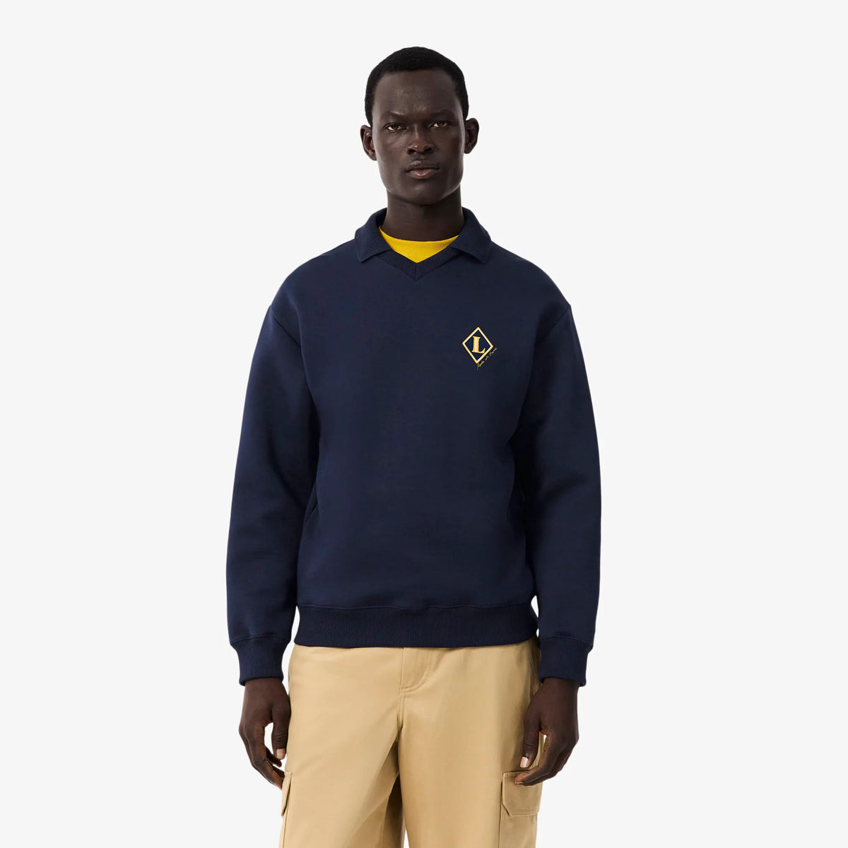 LACOSTE SH8631 MXQ Felpa con stemma Made in France by LACOSTE