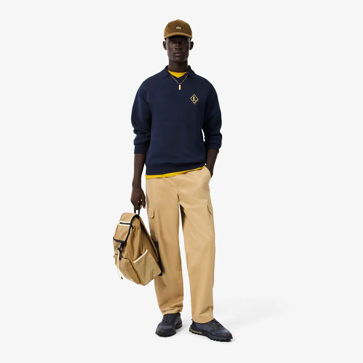 LACOSTE SH8631 MXQ Felpa con stemma Made in France by LACOSTE