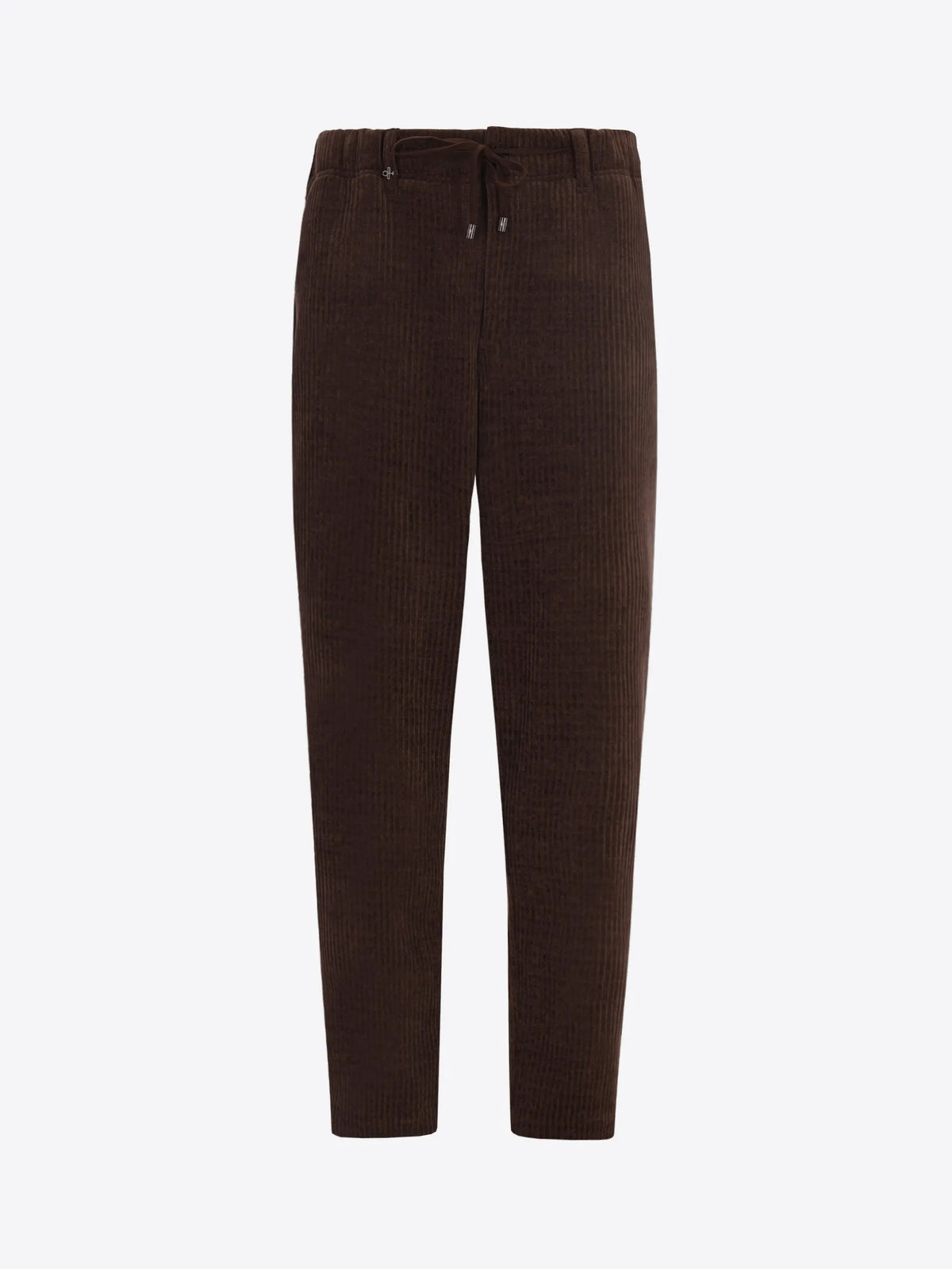 DISTRETTO12 Pantalone Relax Torino Velluto Super Comfort Brown - Still life