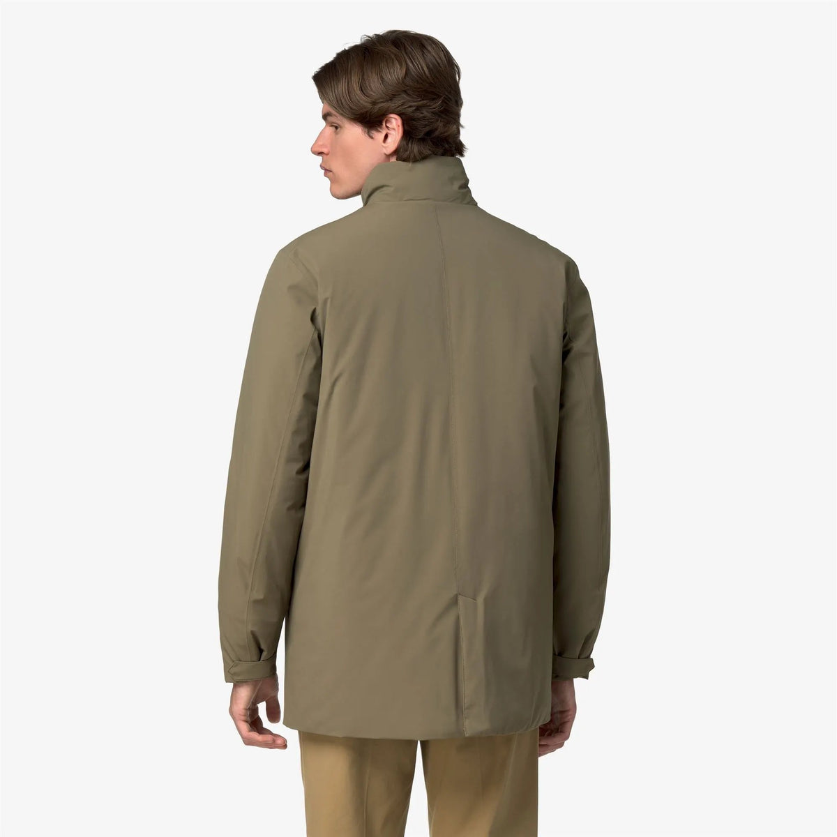 Giacca K-WAY Duke St Warm Green Army - Vista posteriore