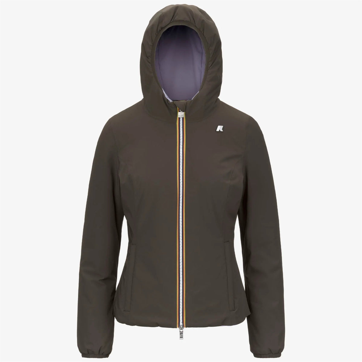 Lily St Warm Double - Donna, Black Olive / Violet Lavender - dettaglio cappuccio