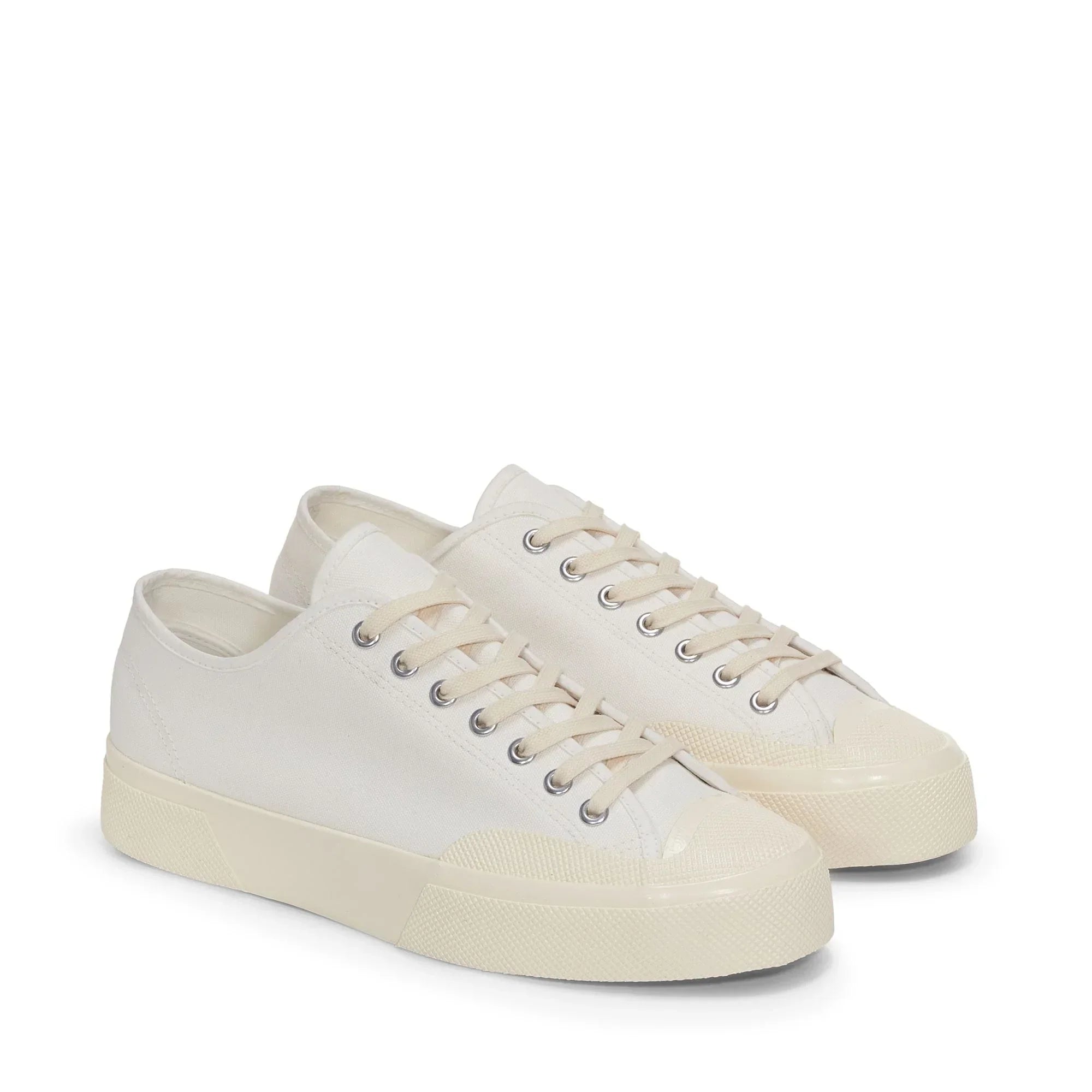 Sneaker basse da uomo beige in tela con suola in gomma, stile casual moderno