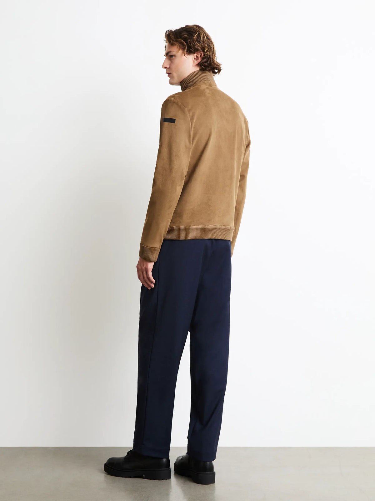 Giacca RRD Nabucco Thermo Val Soft Toupe dettaglio colletto e zip
