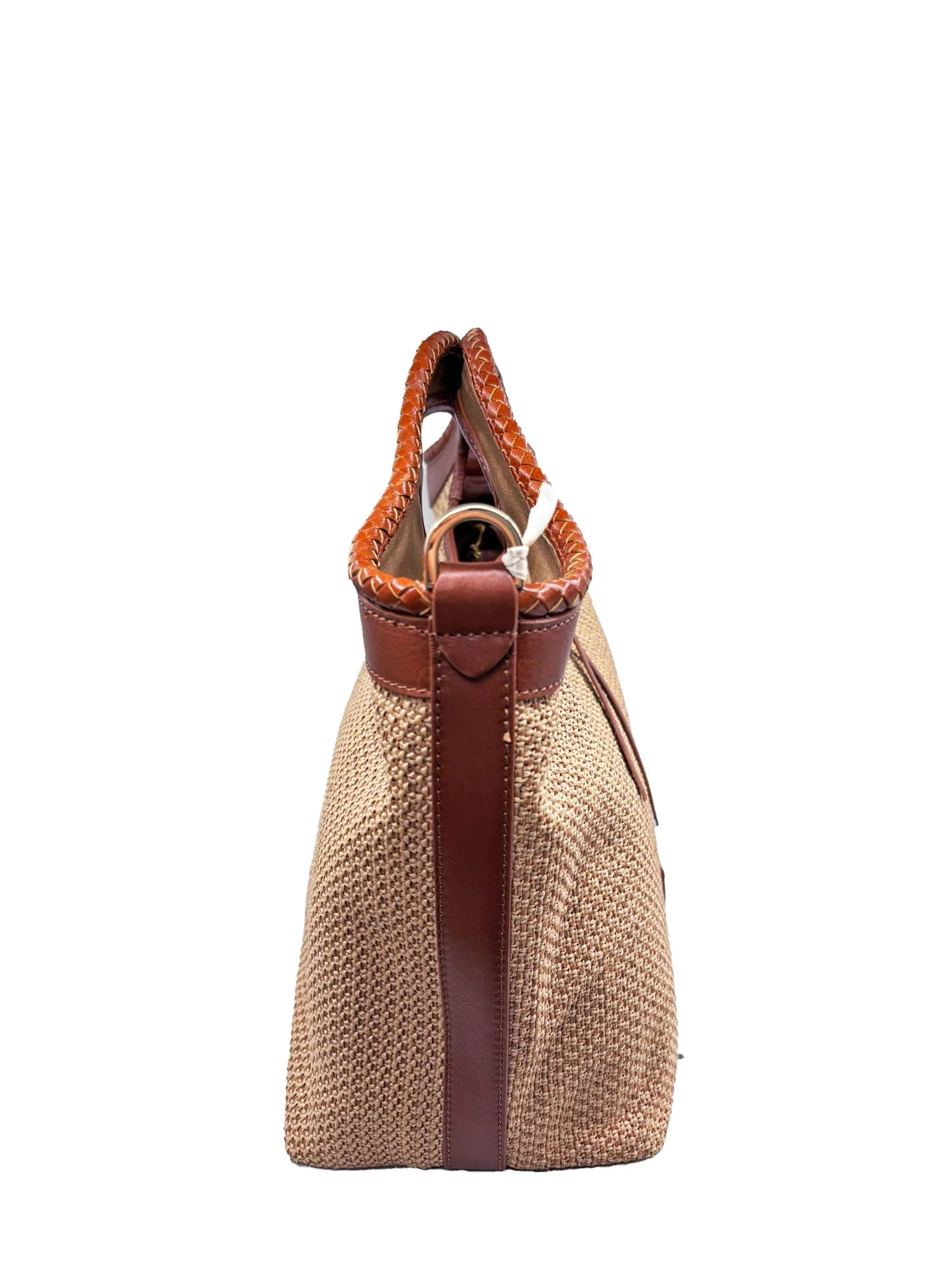 Pelletteria Veneta P26824-CUOI HAND BAG Large hand-woven straw bag and basin