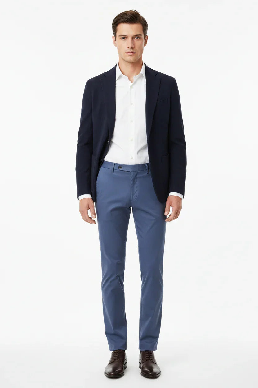 BERWICH MORELLO CRASOSILK INDIGO TROUSER TX AMERICA
