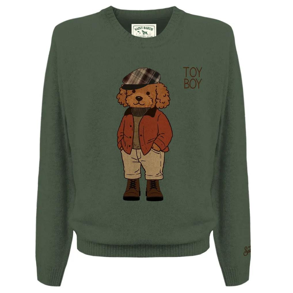 Maglione MC2 Saint Barth Heron HER0001 / 00902M Country Poodle Verde Militare