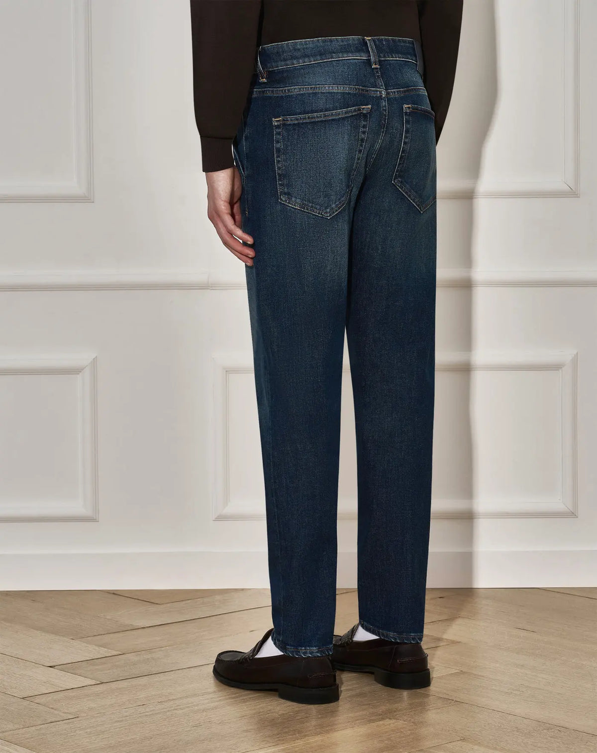 Jeans PT Torino Indie blue denim stretch - Dettaglio tessuto e cuciture sartoriali