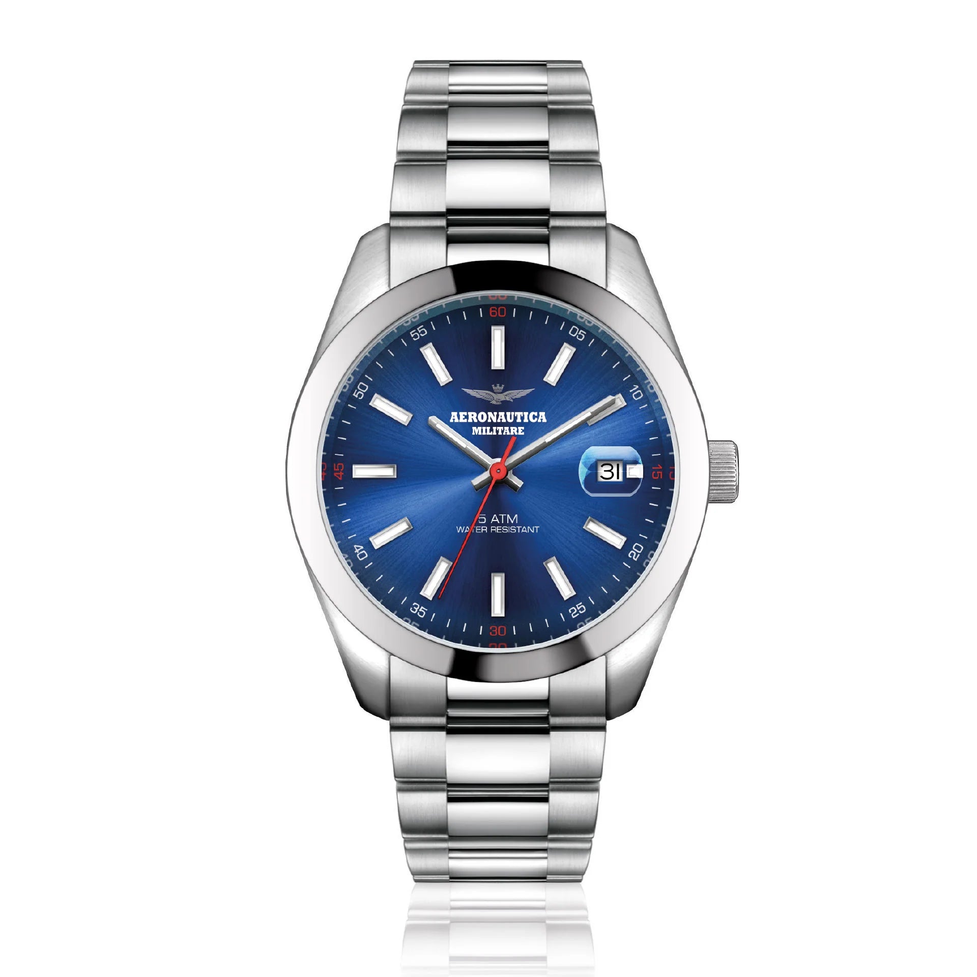 AERONAUTICA MILITARE AMOR0018A CLOCK Cassa acciaio - Finitura lucida/satinata - Atelier Fratelli Carbè