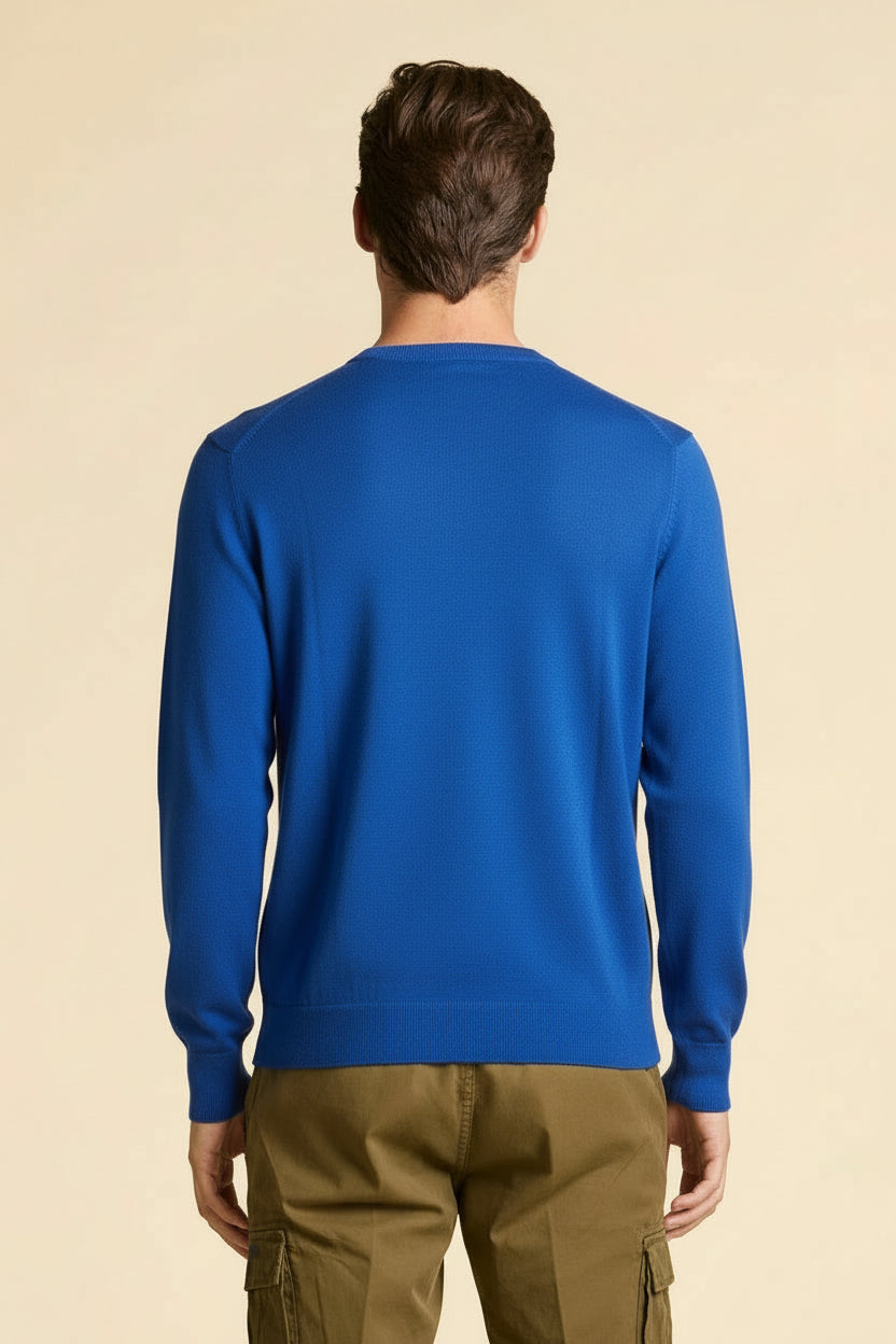 AERONAUTICA MILITARE MA1567UL00415 21238 KNIT GIROCOLLO IN LANA MERINO - Atelier Fratelli Carbè