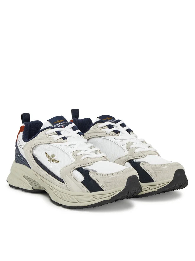 AERONAUTICA MILITARE 251SC301CT3500 73062 SNEAKER IN PELLE SUEDE E MESH - Atelier Fratelli Carbè