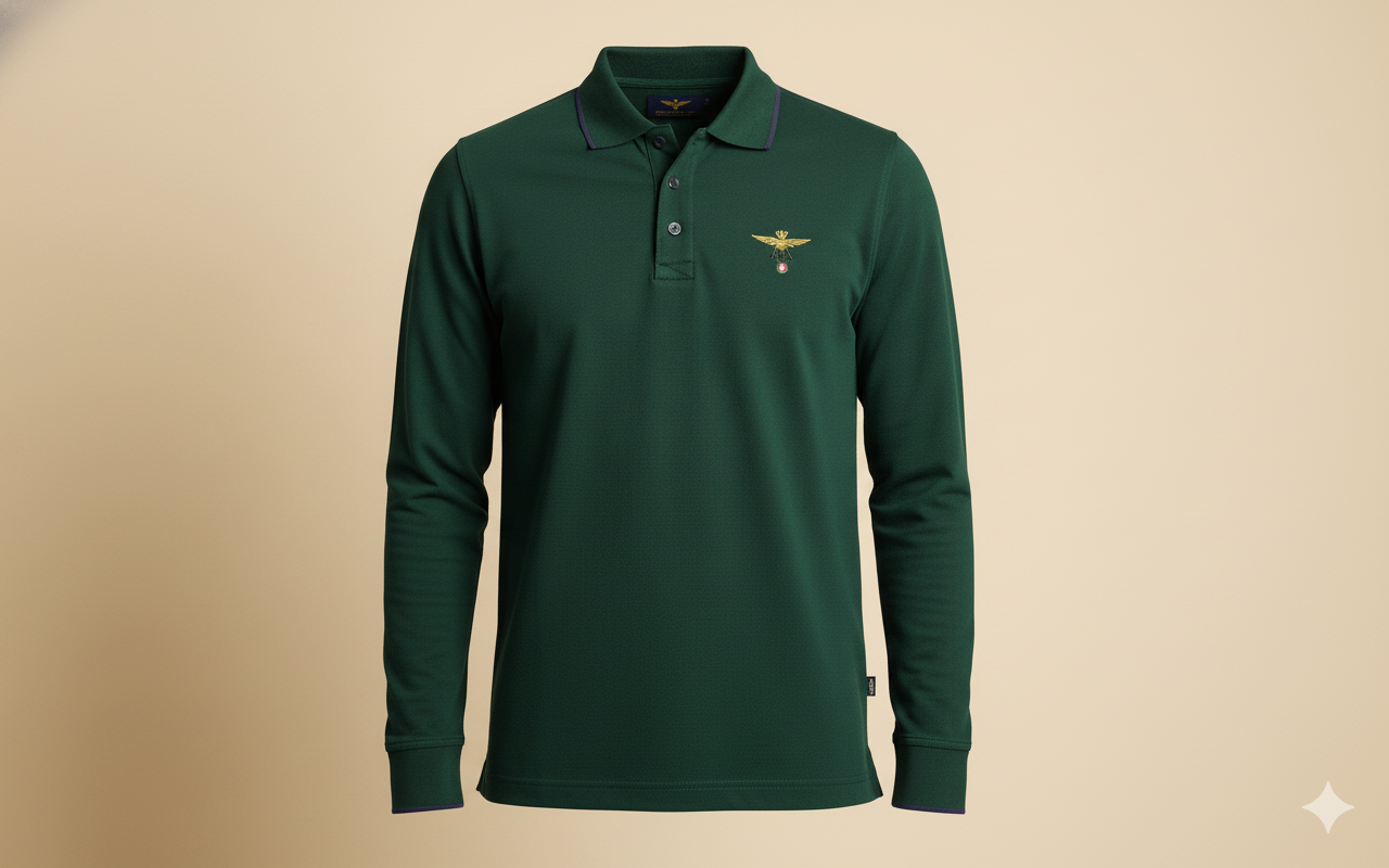 AERONAUTICA MILITARE PO1653 39341 POLO BASICA M.L. - Atelier Fratelli Carbè