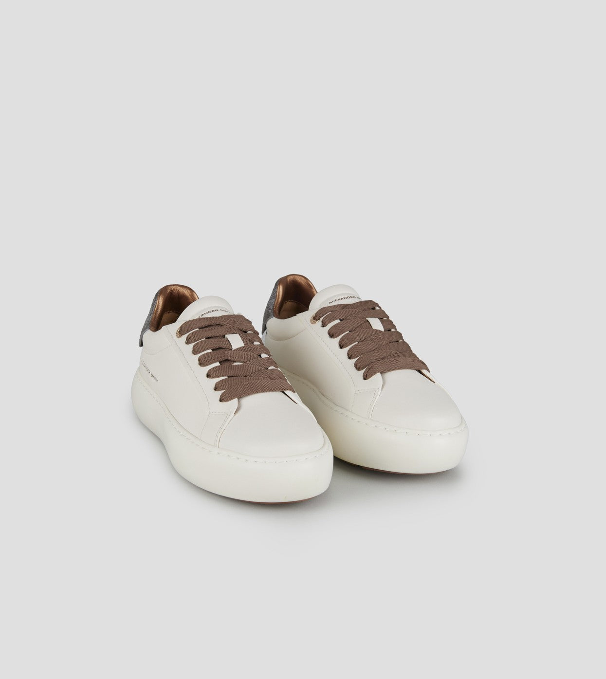 ALEXANDER SMITH ASBCSOW 3567WBZ SNEAKER SOHO WOMAN WHITE BRONZE - Atelier Fratelli Carbè