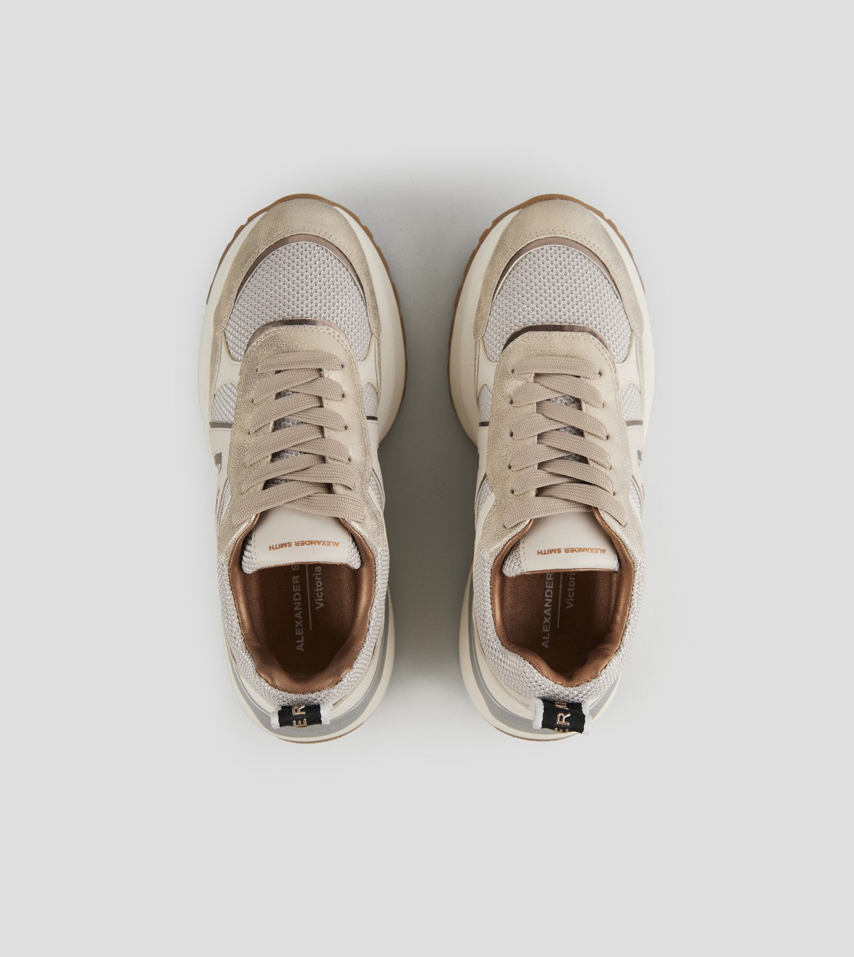 ALEXANDER SMITH ASBCVIW 1142DIG SNEAKER VICTORIA WOMAN DARK IVORY GOLD - Atelier Fratelli Carbè